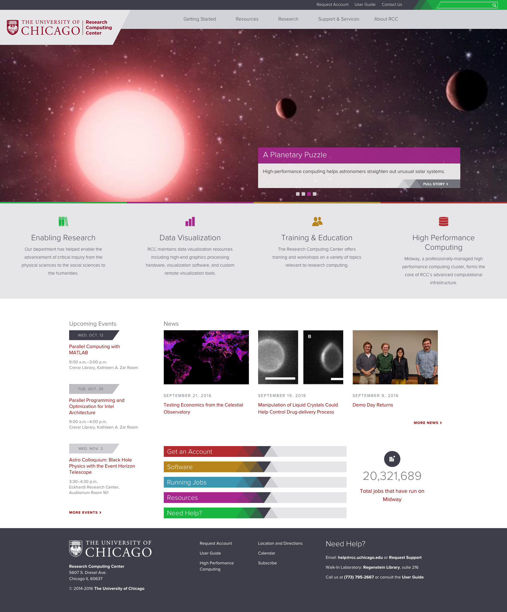 RCC site screenshot